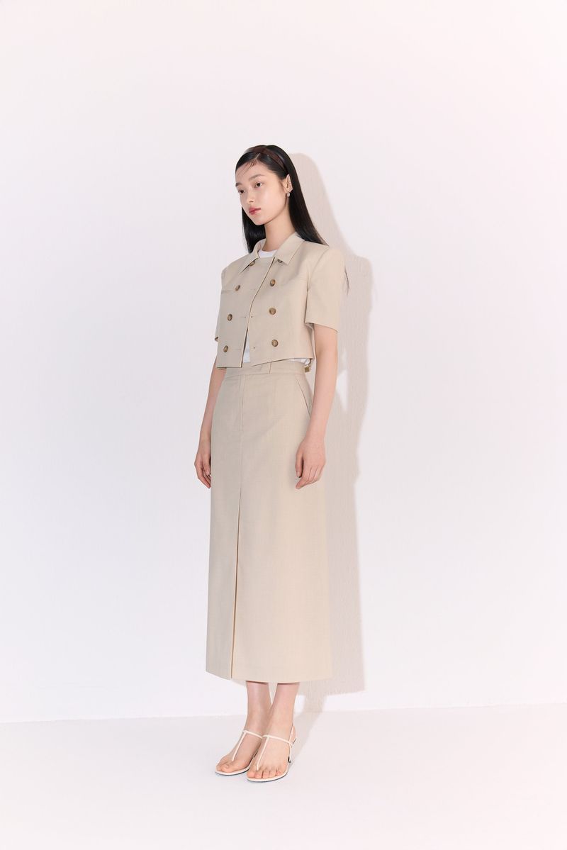 NO.27 SKIRT - BEIGE