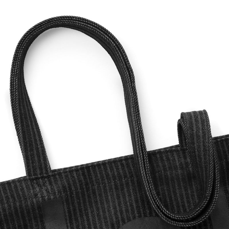 Big tote bag - Heavy stripe denim