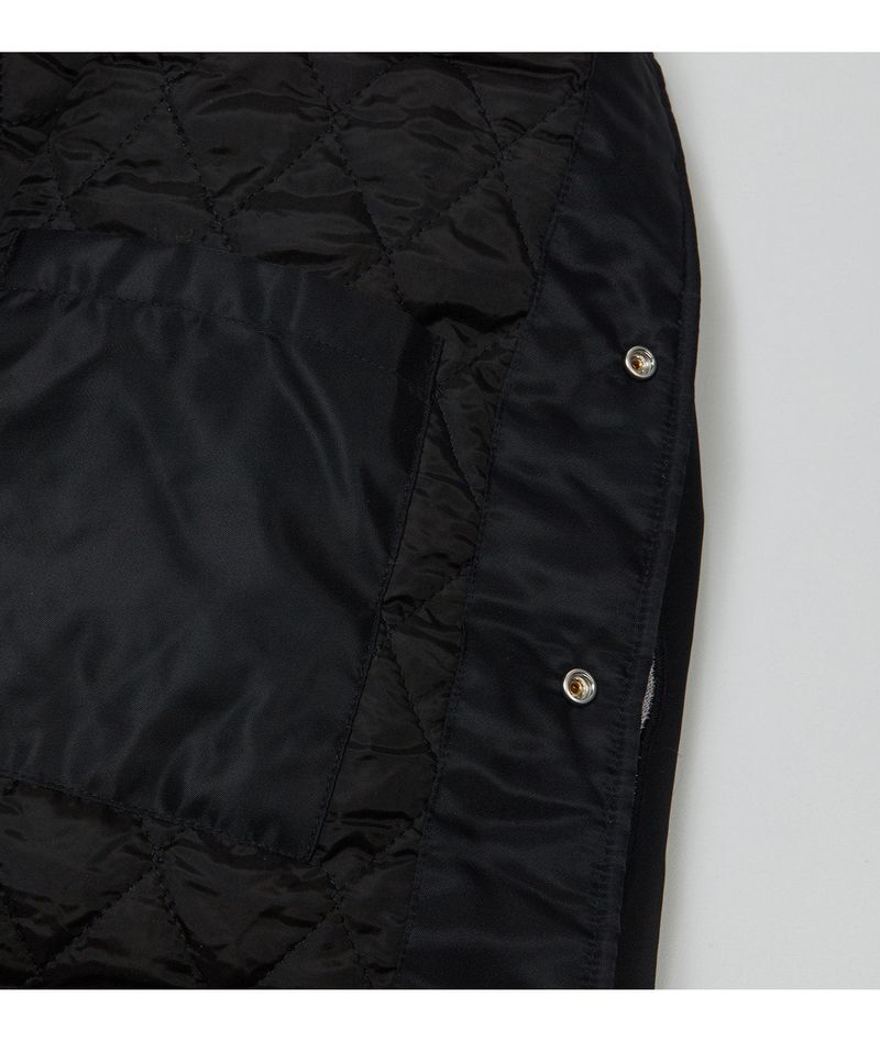 Anicca Club Baseball Jacket - Black