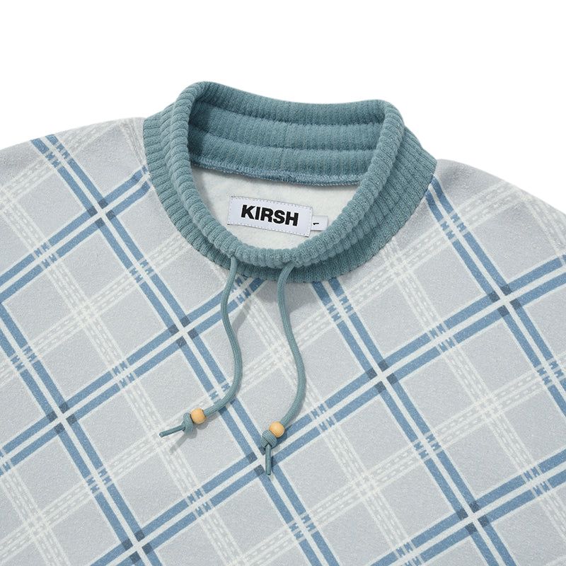 COLORING CHECK PATTERN SWEATSHIRT [MINT]