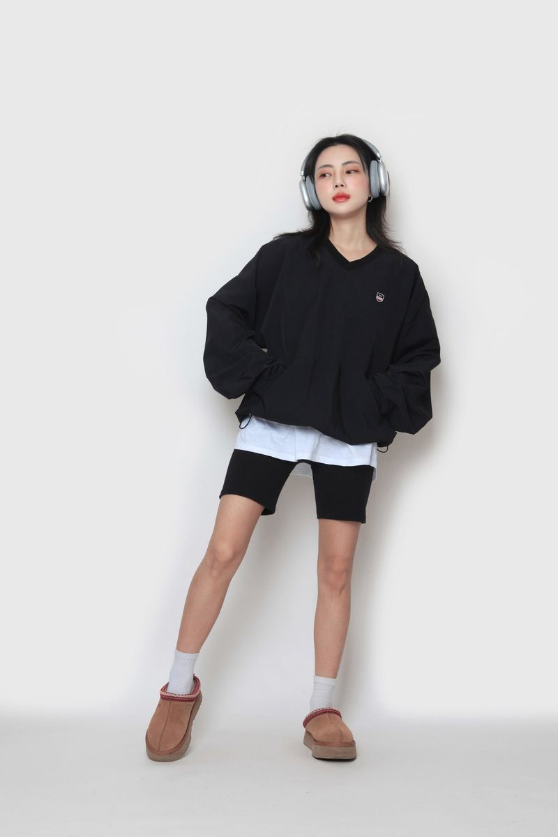 Anorak Warm-up String Sweatshirt