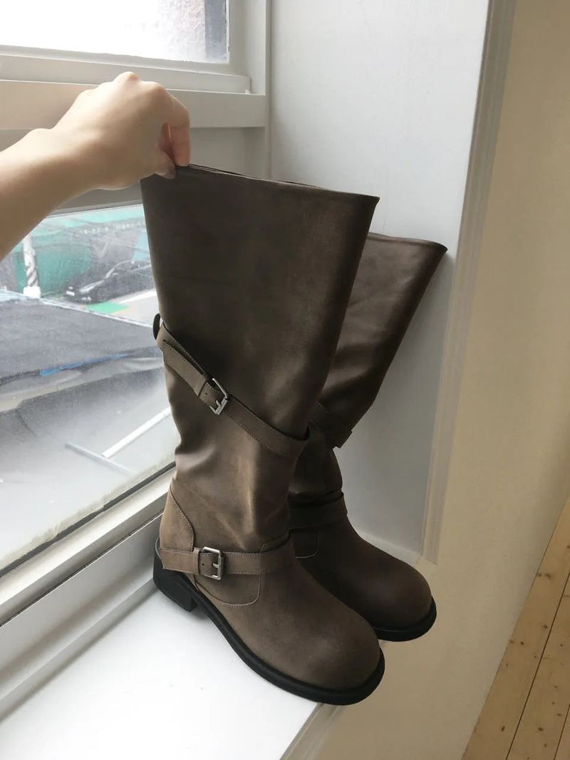 moroi（モロイ）の「Double Belt Long Boots（Shoes）」