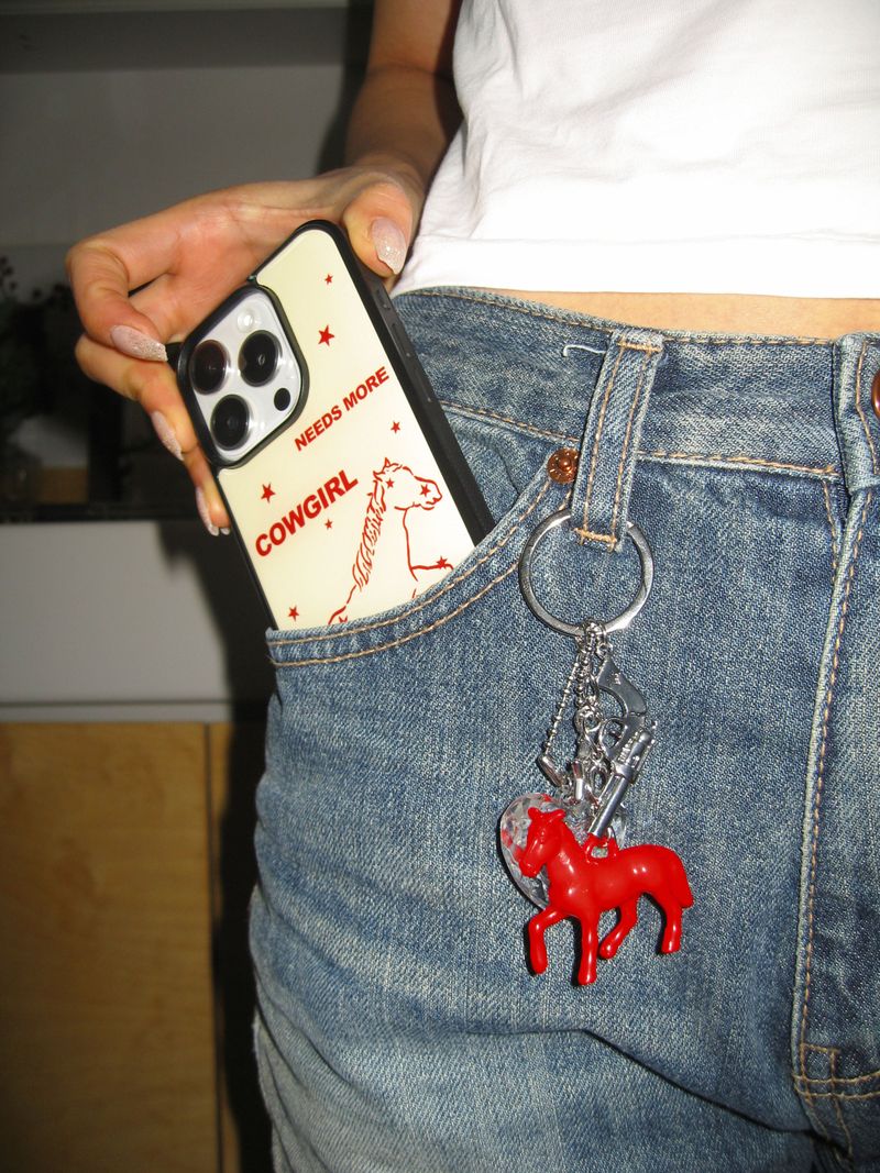 Cowgirl Keyring
