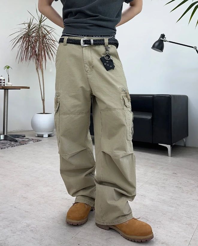 SATIIIZ（サティーズ）の「Liev Washed Zipper Cargo Pants（Pants）」