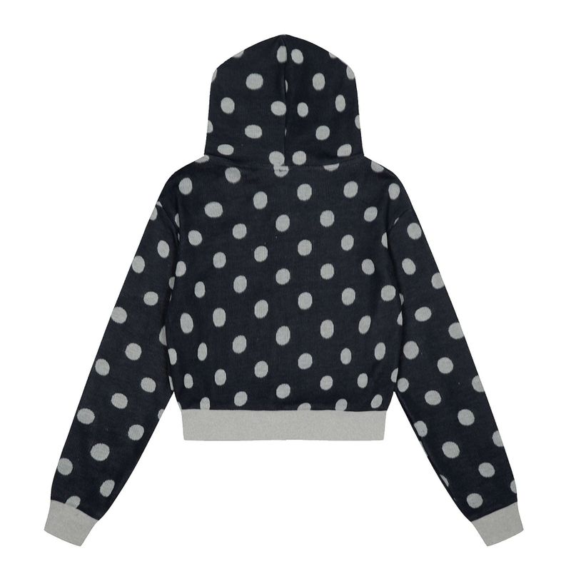 Dot&Star Patten Hooded Zip-up