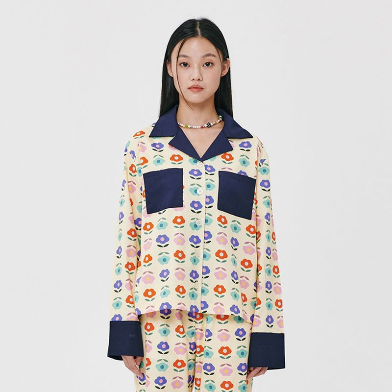 Foli(フォリー)の「(W) Bright Garden PJ Shirts(Tops)」