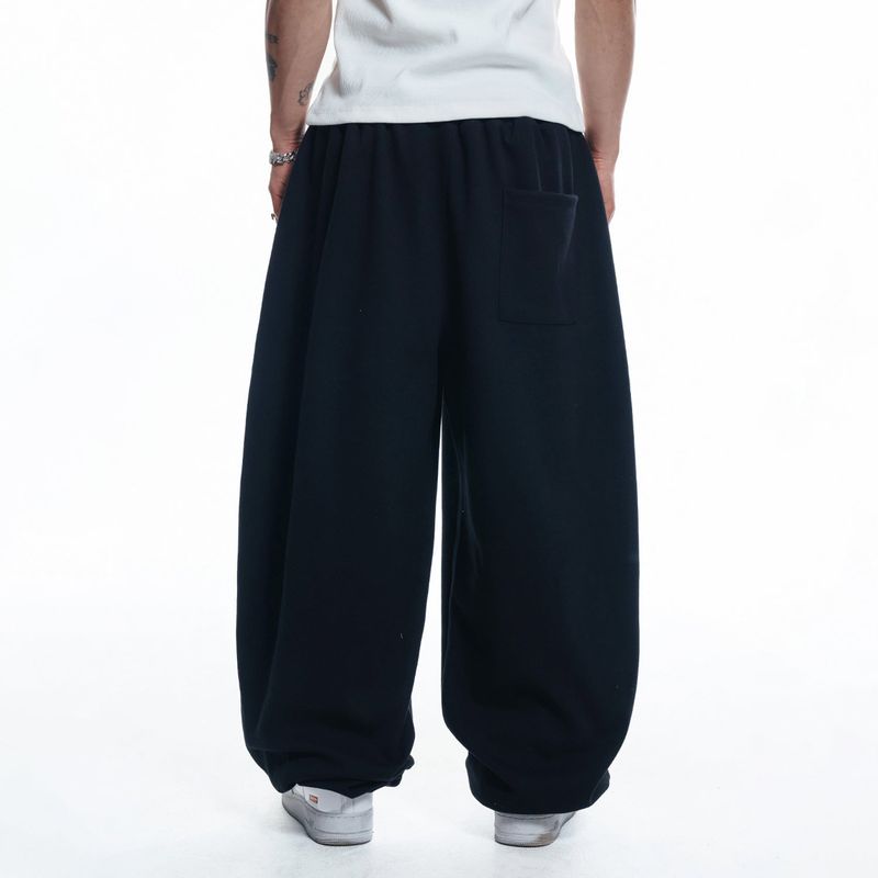 Lettering Balloon Sweatpants - BLACK