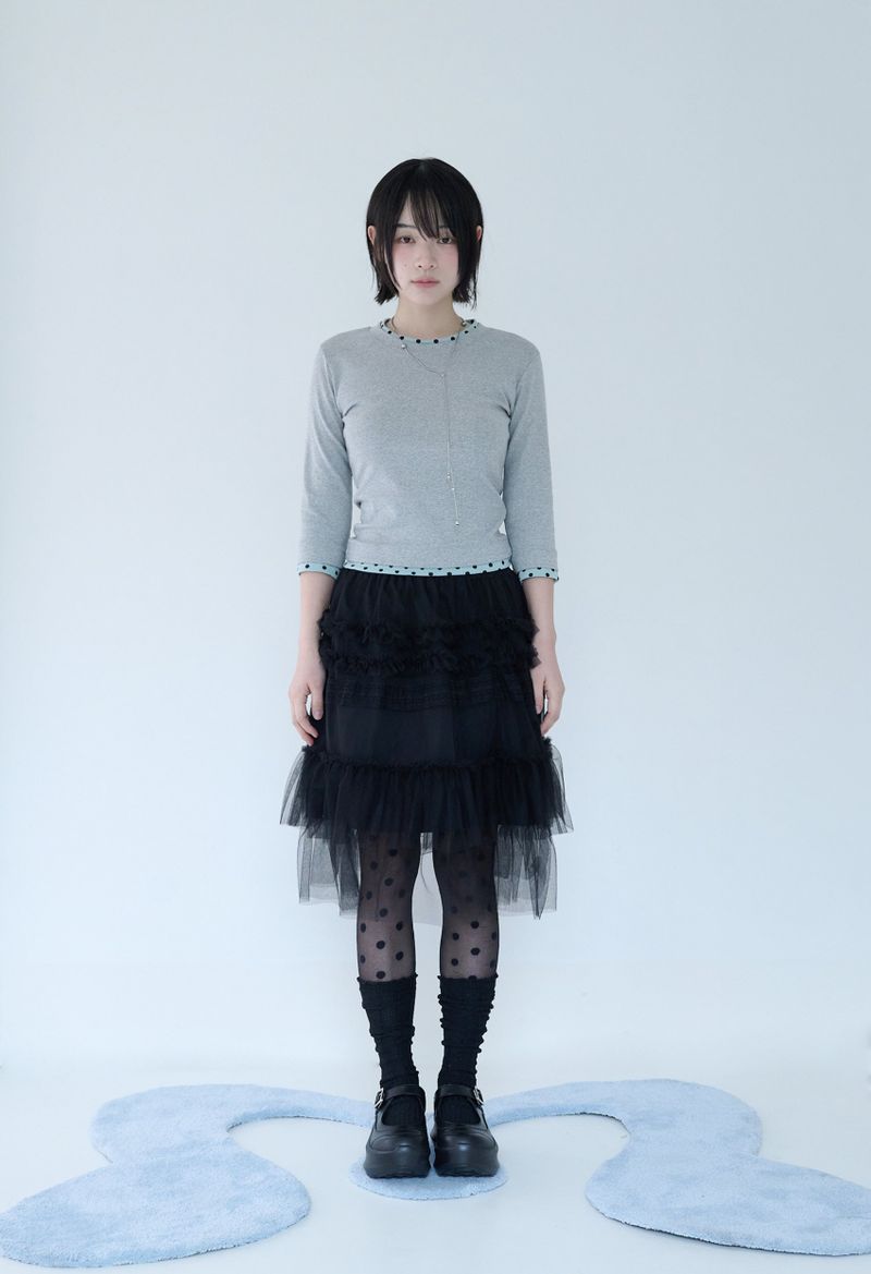 MINI DOT TRIM T GREY