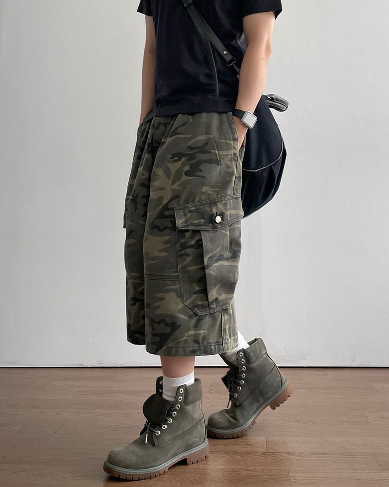 Drill Camo Bermuda Pants