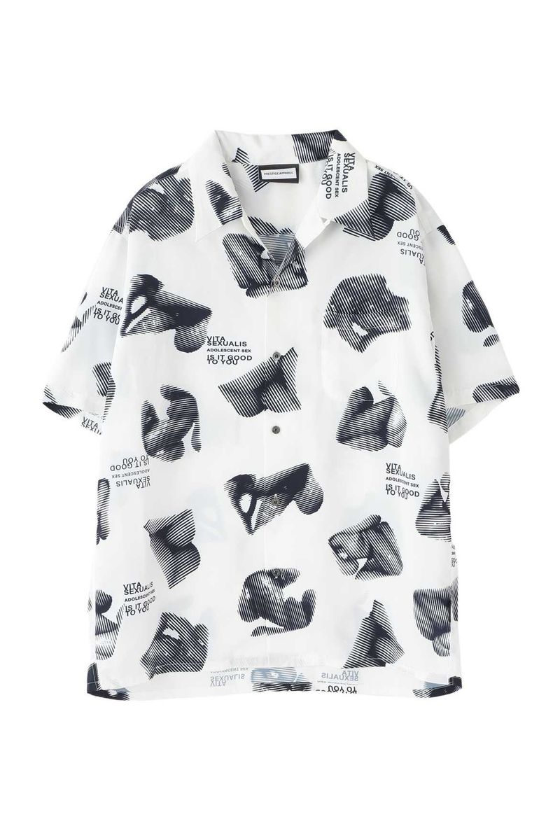 OPEN COLLAR PRINT SHIRTS