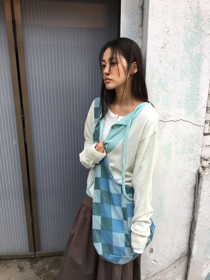 Ribbed Strap Cardigan (6color)