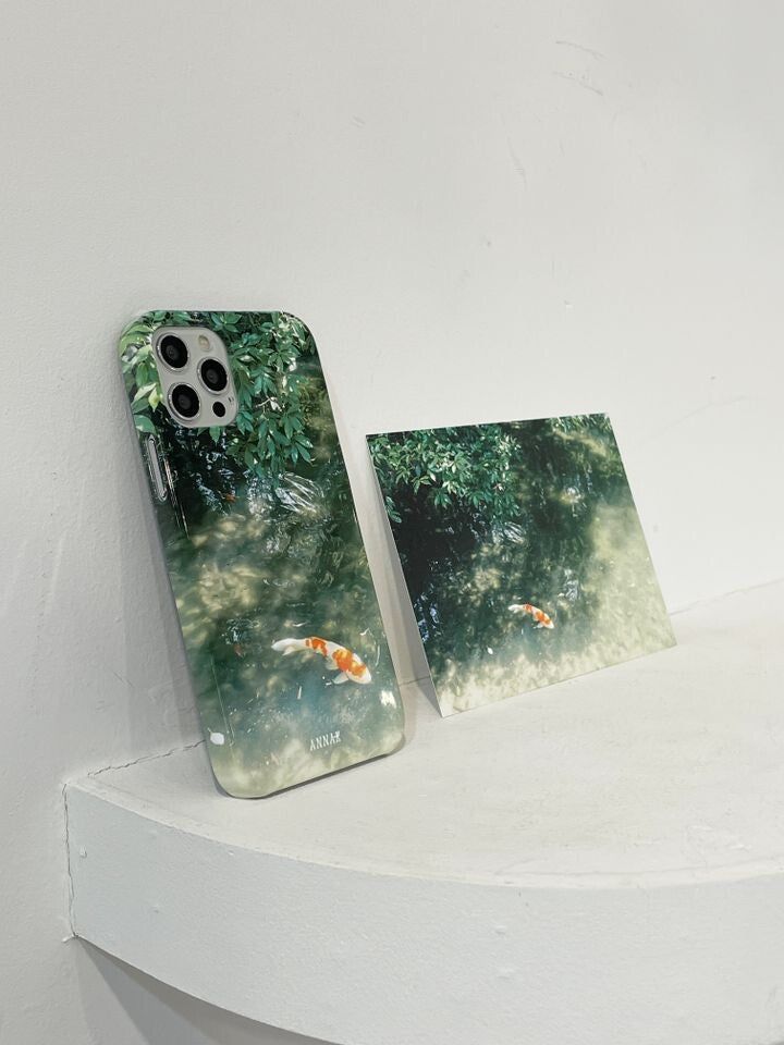 [green breeze koi goldfish hard case]