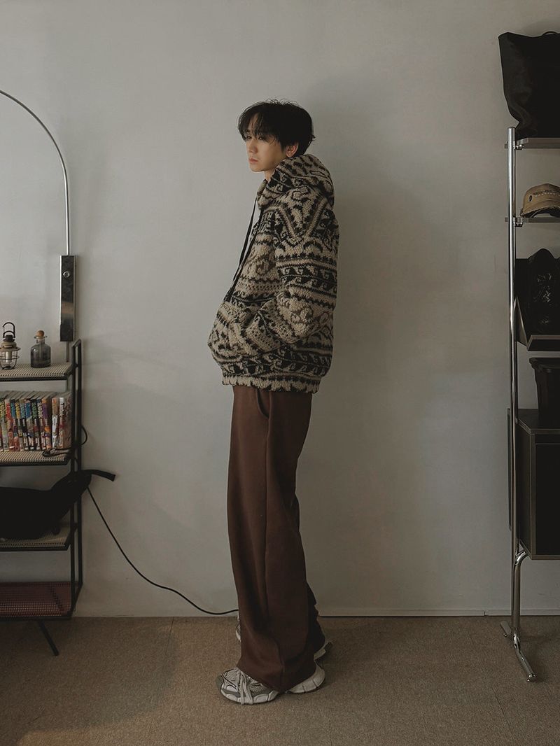 ASCLO Jacquard Boa Jumper (3color)
