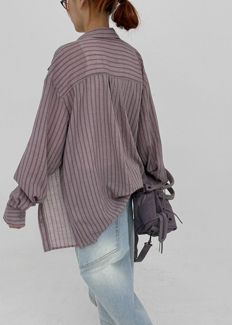 [MADE] Sinila Loose-Fit Stripe Shirt