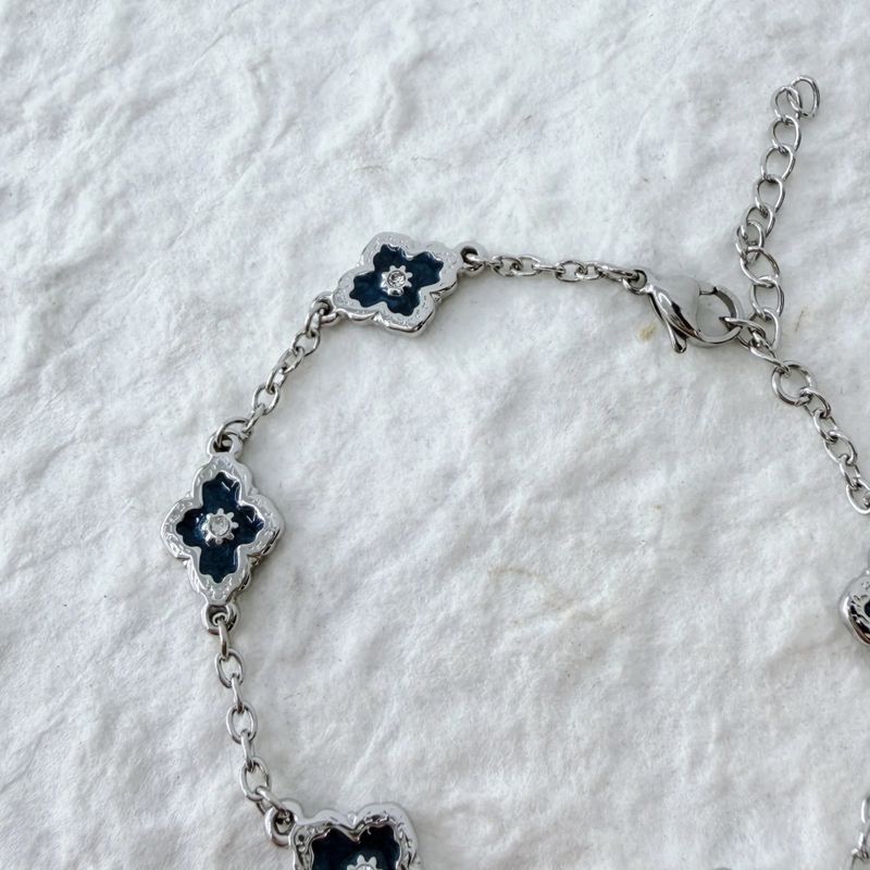 Midnight Flower Bracelet
