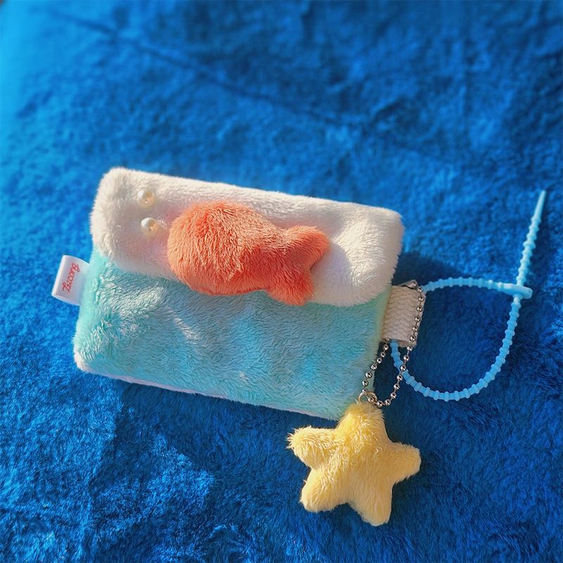[MADE] fluffy fishbowl pouch
