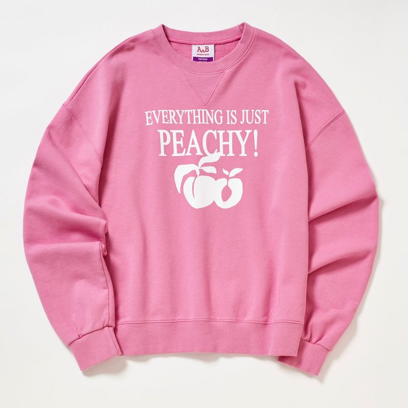 WHITE PEACH PRINT SWEATSHIRT_PINK
