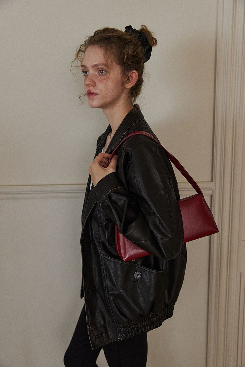 MADE_Linea Baguette Bag/ RED