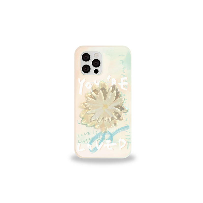 [セット] リーフシリーズ : スプリングブリーズフォンケース + ダンデライオンスマホグリップ