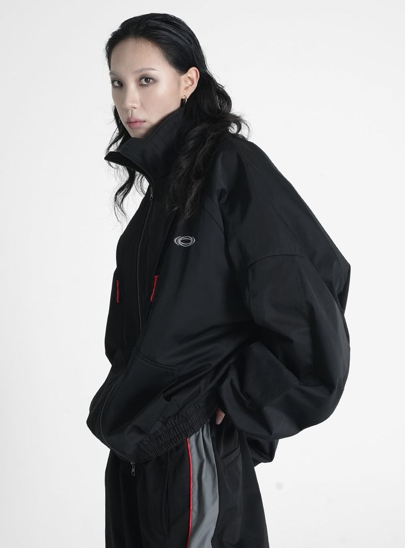 INTERVAL SHELL TRACK JACKET VER.2 BLACK
