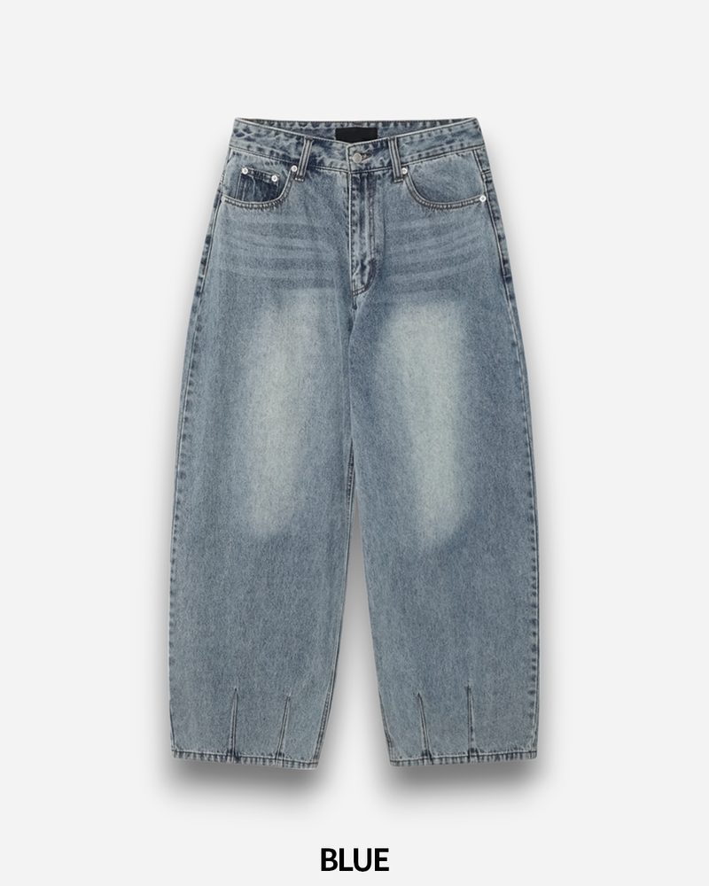 Dart Balloon Denim Pants 3C