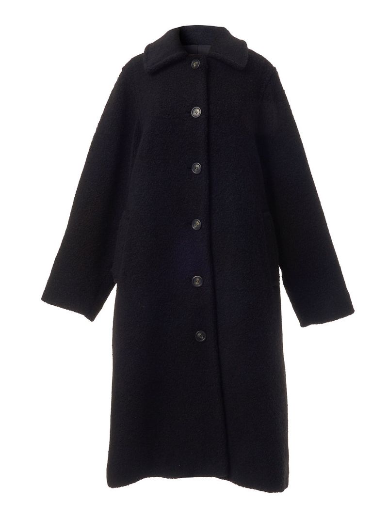 SINGLE LONG COAT_BLACK