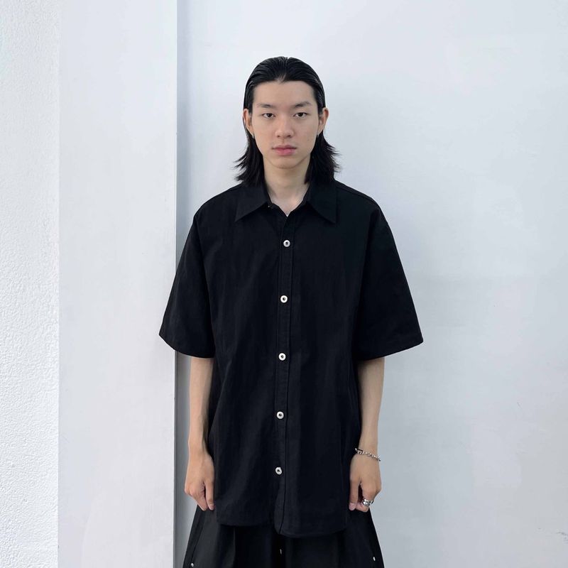 FADE MEET（フェードミート）の「Slouchy Long-line shirt（Tops）」