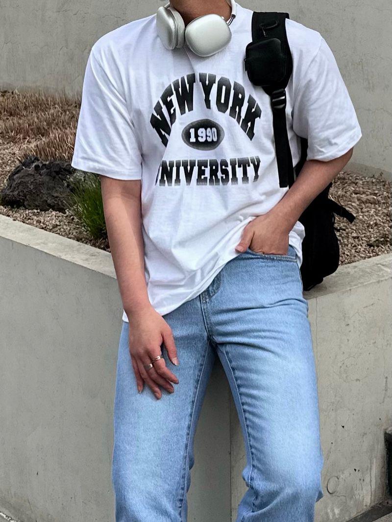 NEVERDOWHY（ネバードゥワイ）の「ニューヨークベーシックTシャツ（トップス）」