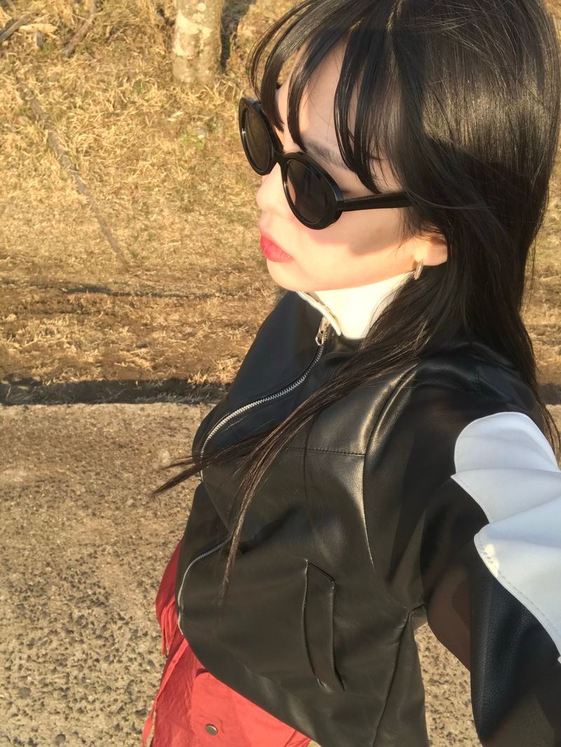 Shadow leather jacket