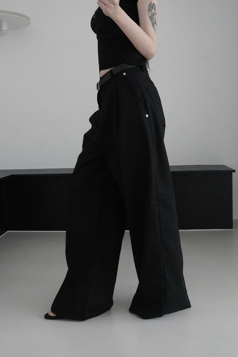 treed basic pants (2color)