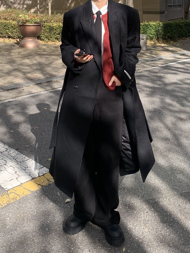 Velo shelter robe long wool coat