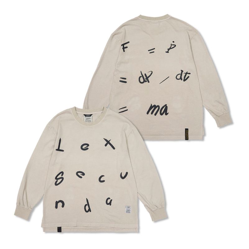 STIGMA（スティグマ）の「Lexsecunda Vintage-Like Oversized Long Sleeves T-Shirts Black / Beige（Tops）」