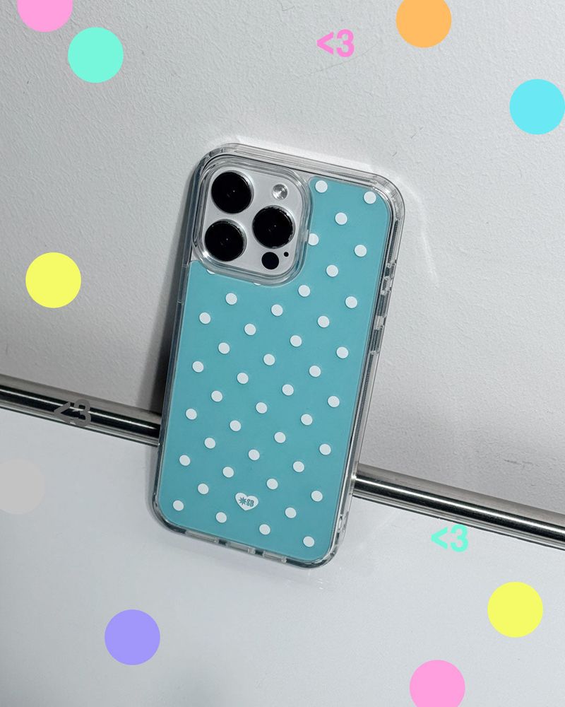 DOT JELLY Gel Hard Slim Phone Case - soda blue