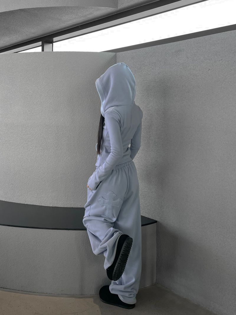 cross warm training hood zip-up (4 color)