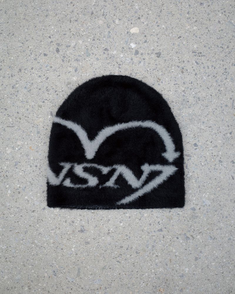 neversaynever®︎（ネバーセイネバー）の「シャギーニットビーニー ブラック（Hats）」