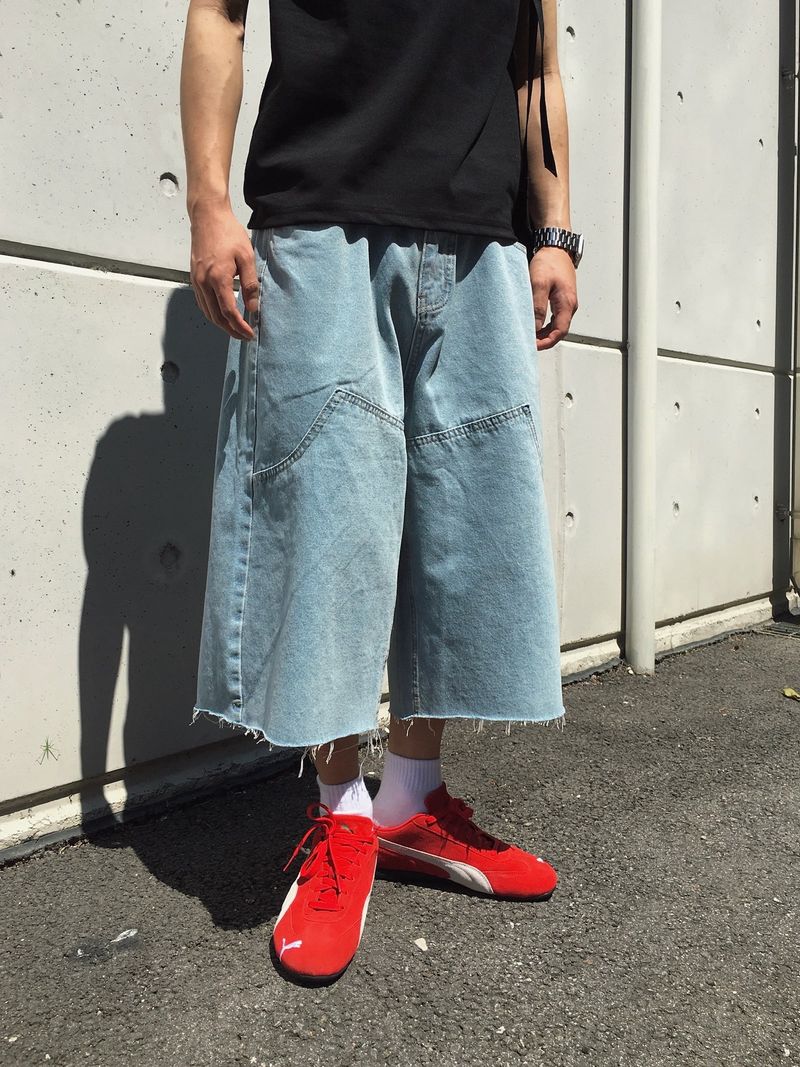 Foil Carpenter Bermuda Denim Pants 2C