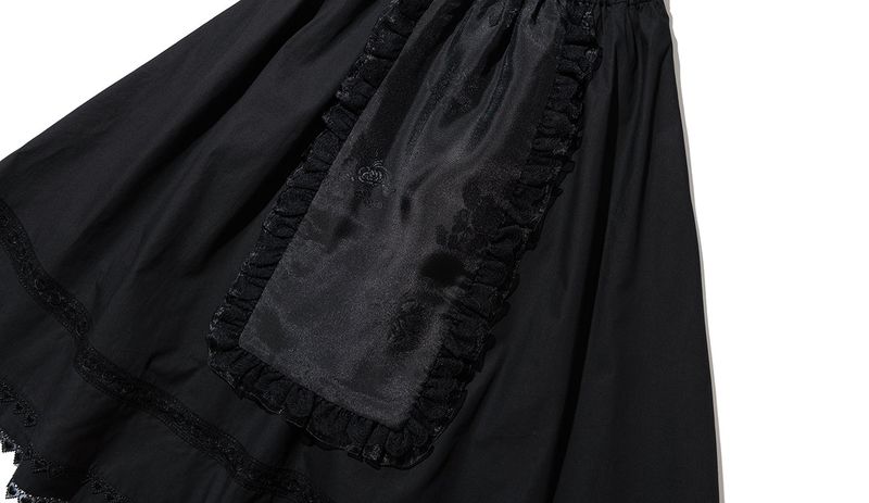 Apron-Pyeseul Skirt (Black)