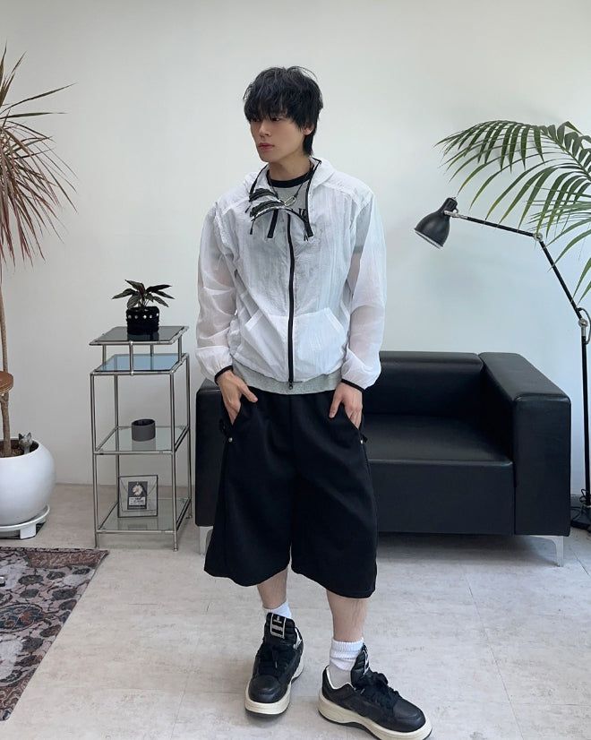 Karoon Button Bermuda Pants