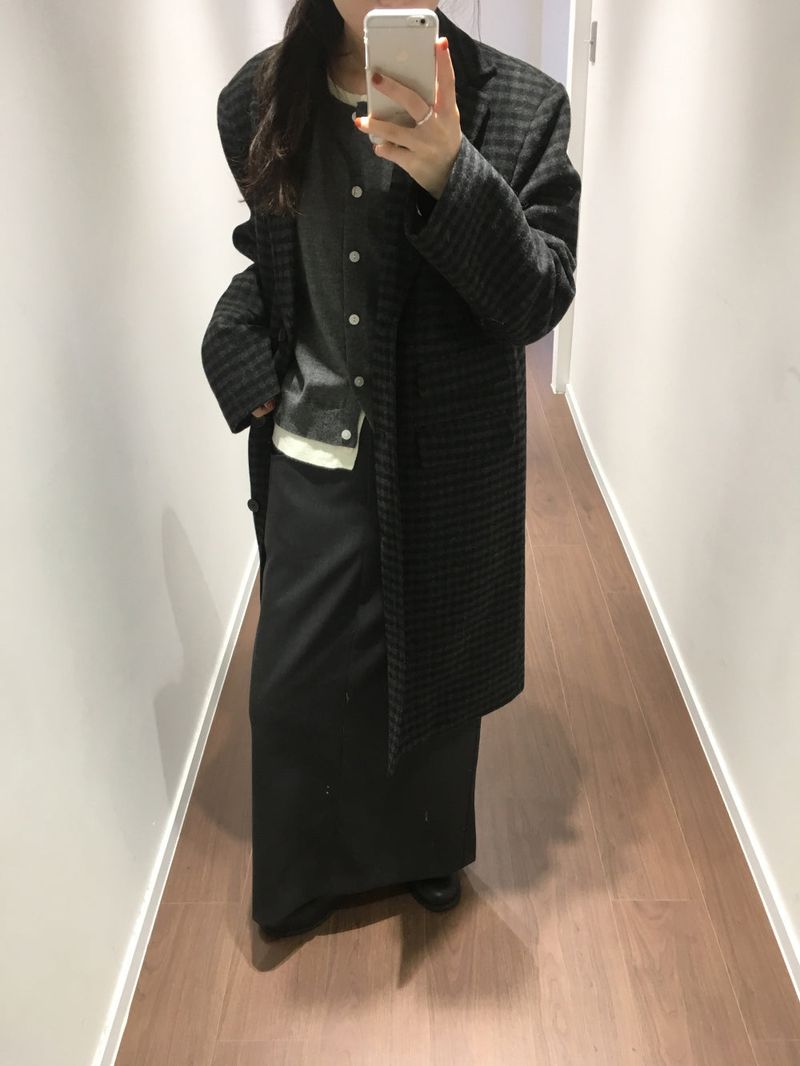 DUGGY（ダギー）の「ファインウールチェックロングコート (2color)（ジャケット/アウター）」