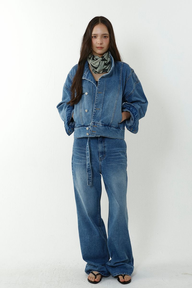 BELTED DENIM_BLUE