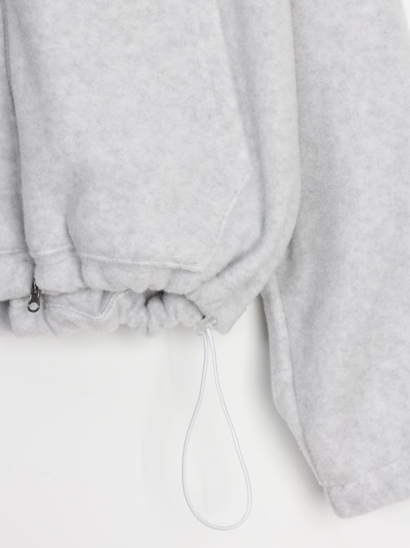 Soft hood zip-up