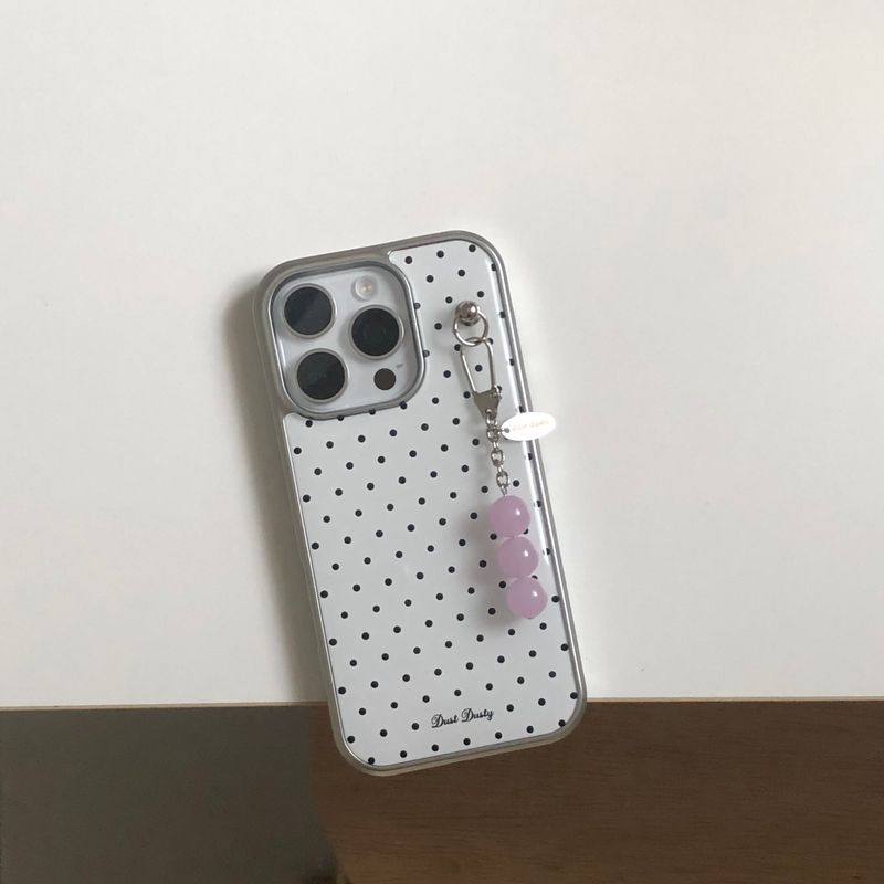 dot silver bumper case [white]