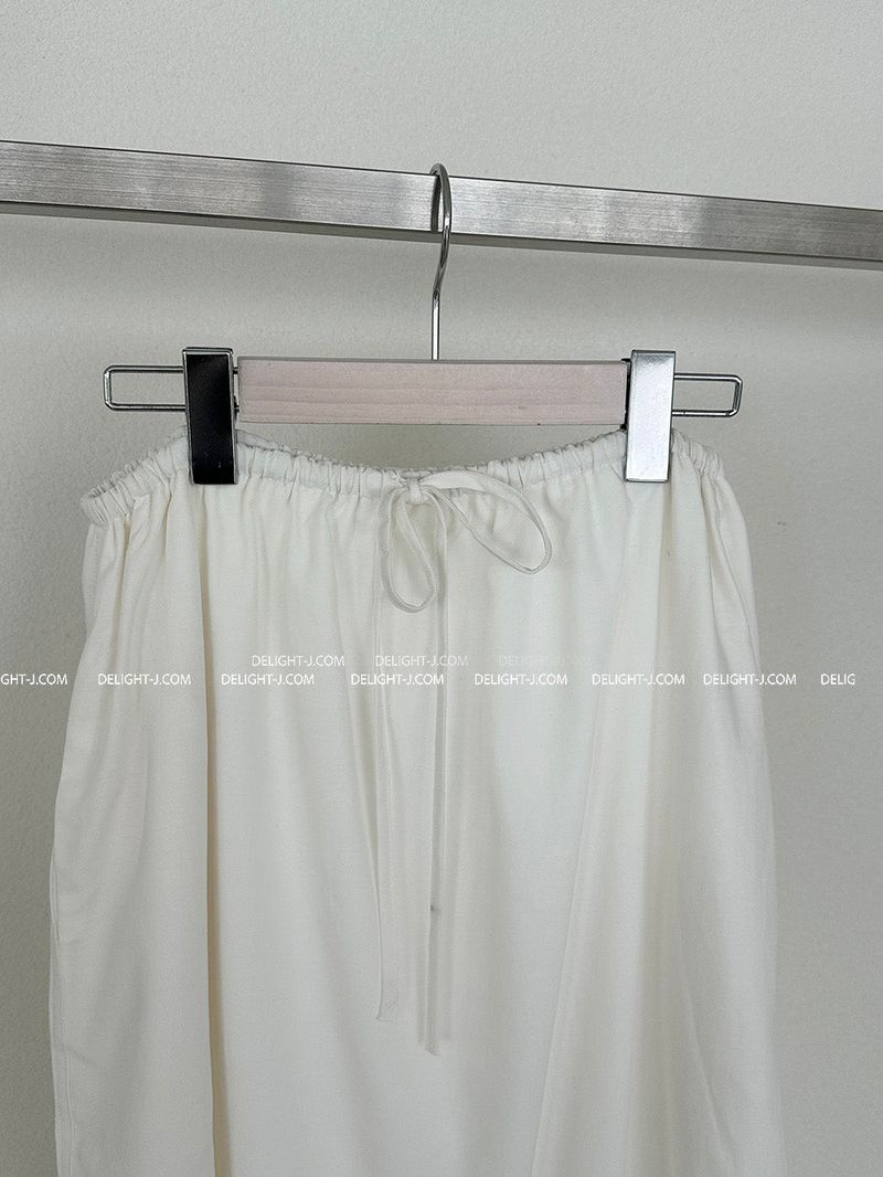 lace string maxi long skirt