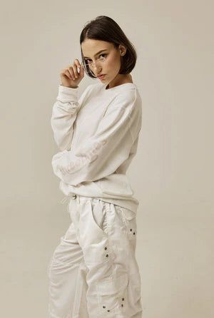 Satin cargo pants