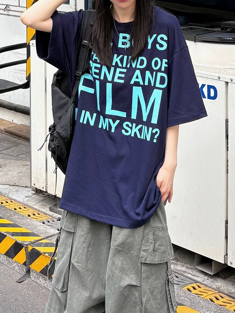 film lettering t-shirt