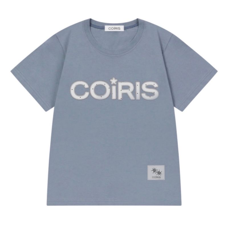 COIRIS（コイリス）の「LAVEO DOT APPLIQUE LOGO COTTON HALF T (2COLOR) （Tops）」