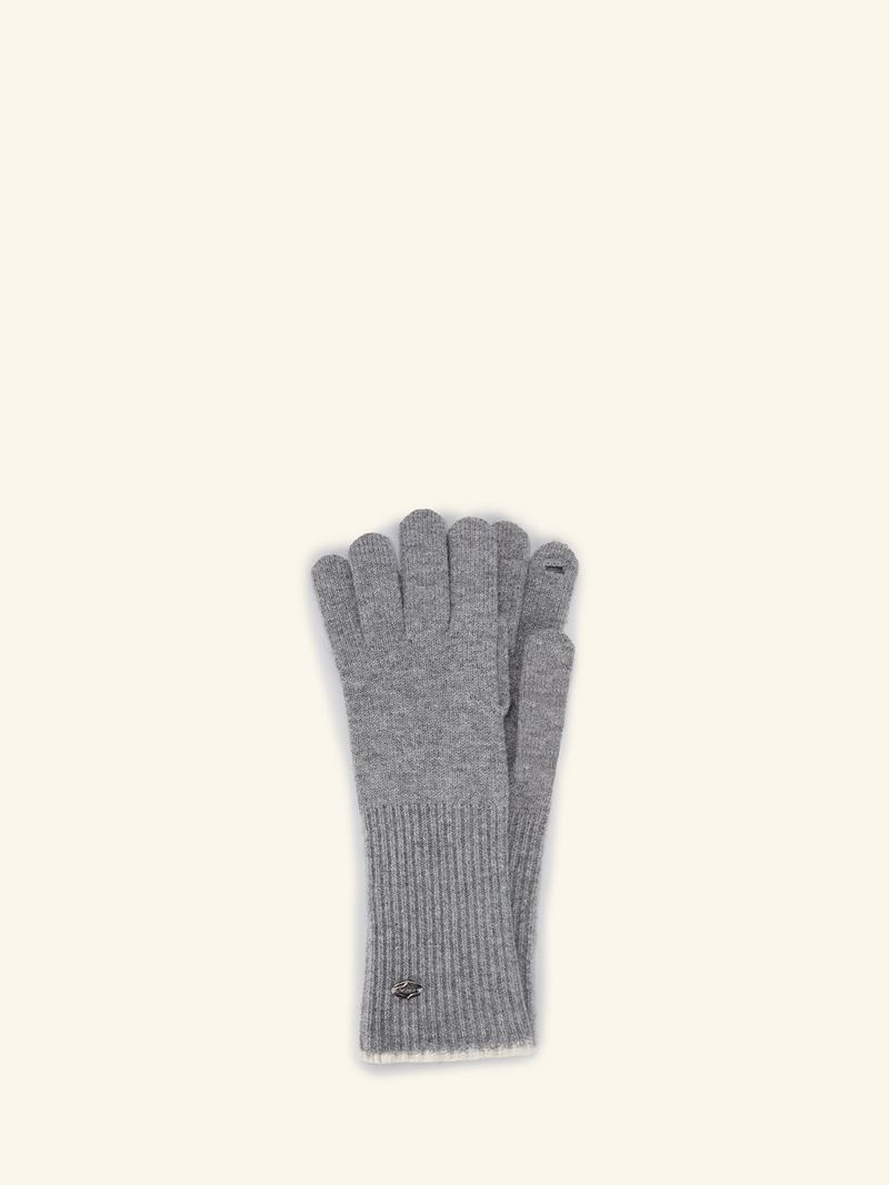 Two-tone Melange Gloves