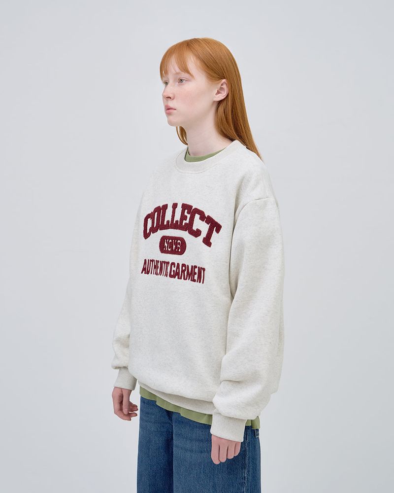 COLLECT LOGO SWEAT SHIRTS - OTMEAL