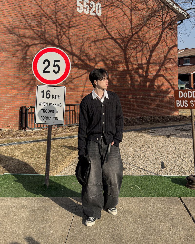 Serin Curved Balloon Denim Pants
