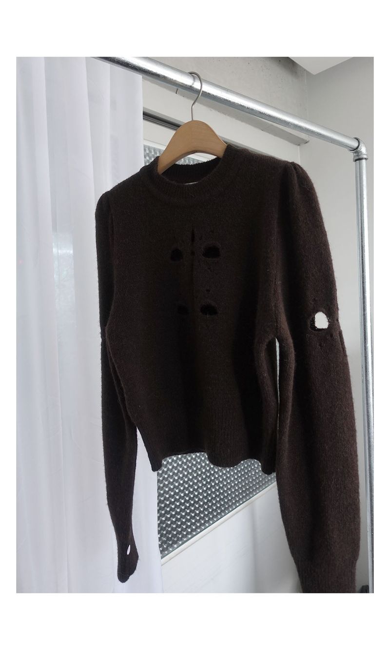 snow bell eyelet knit (2C)
